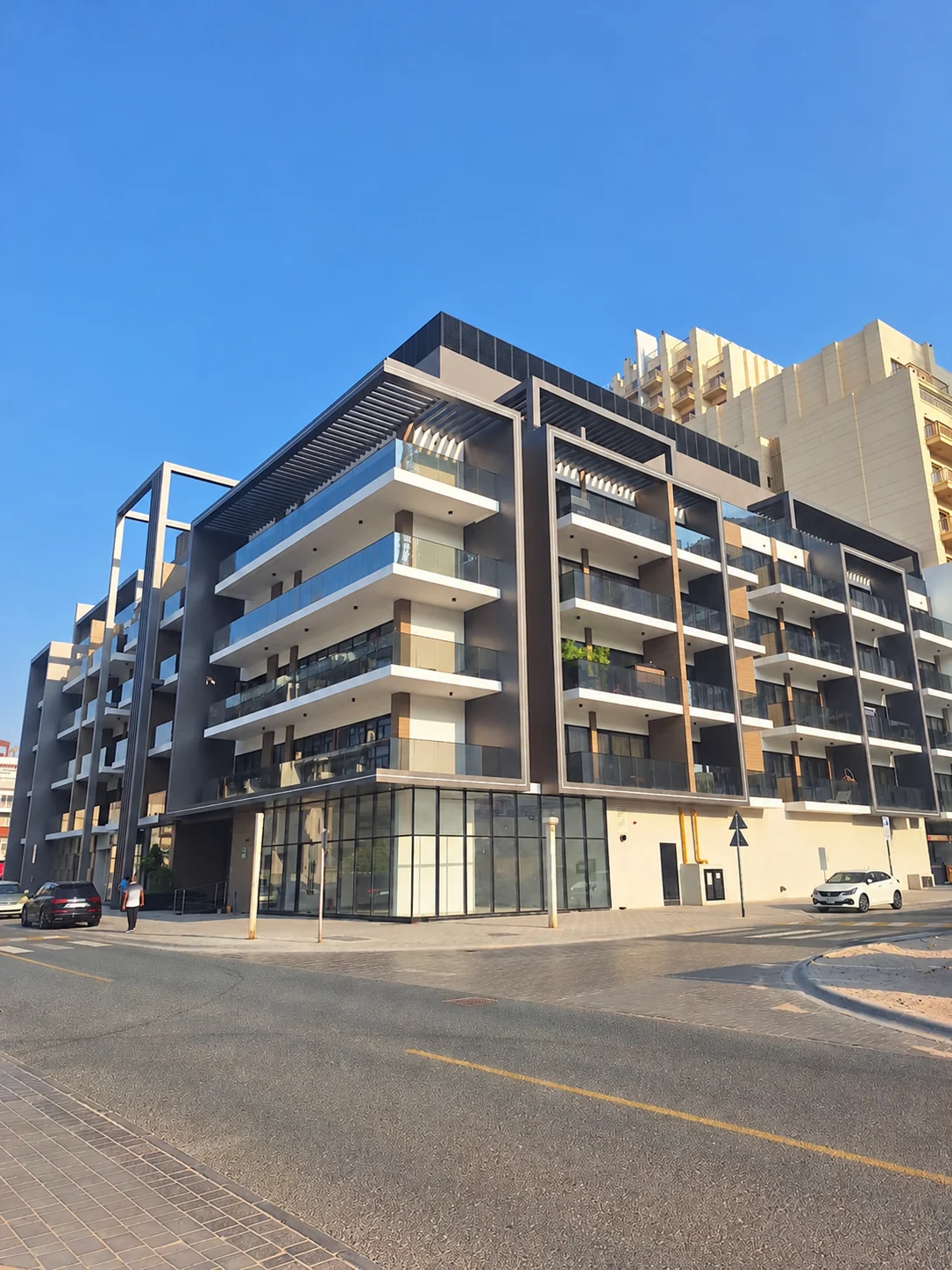 Completed facade and glazing project